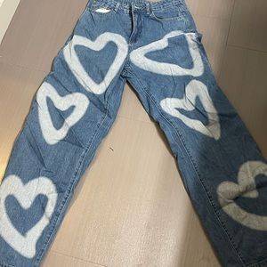 Heart shaped mom jeans